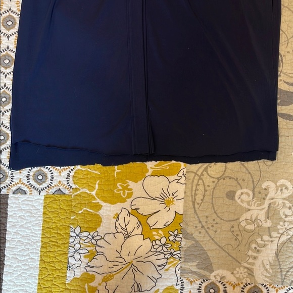 🎉HOST PICK 11.2025🎉Michael Kors Navy and Gold Button Down Maxi Dress Size XS - Picture 15 of 15